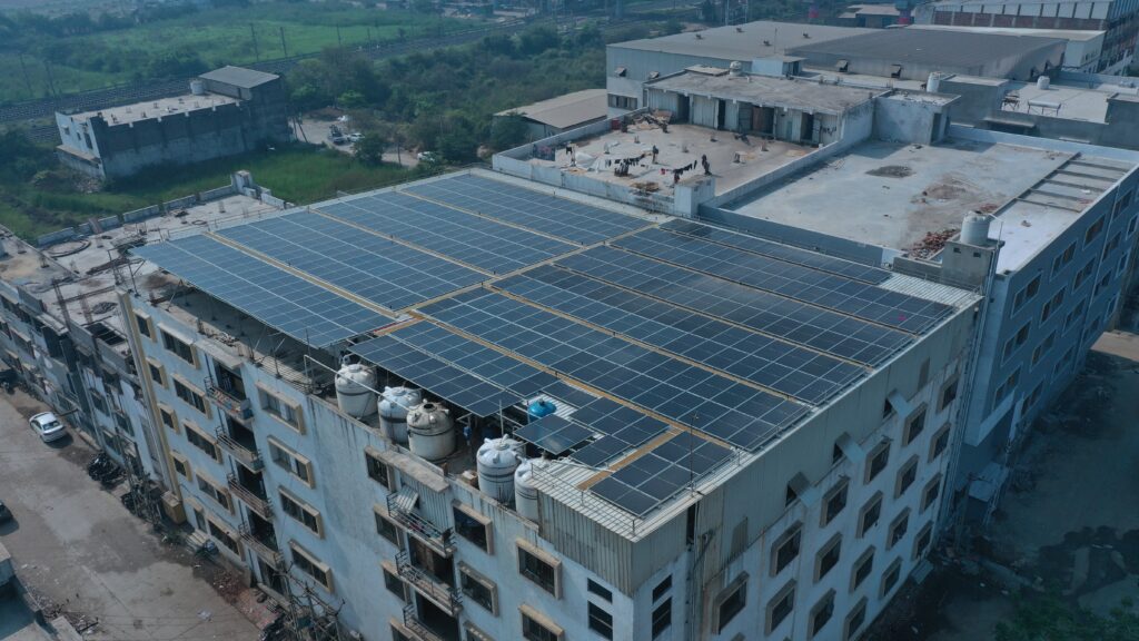 site photo — factory rooftop array