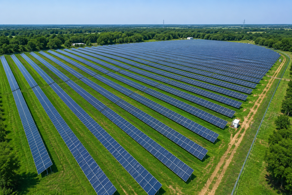 photo — ground-mount array