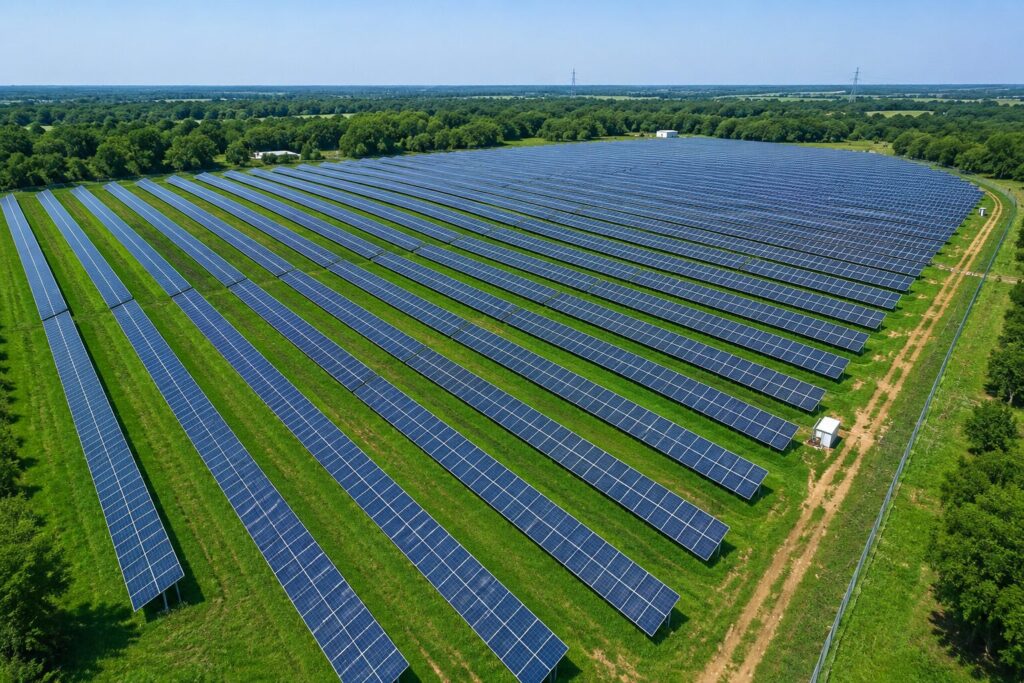 photo — ground-mount array