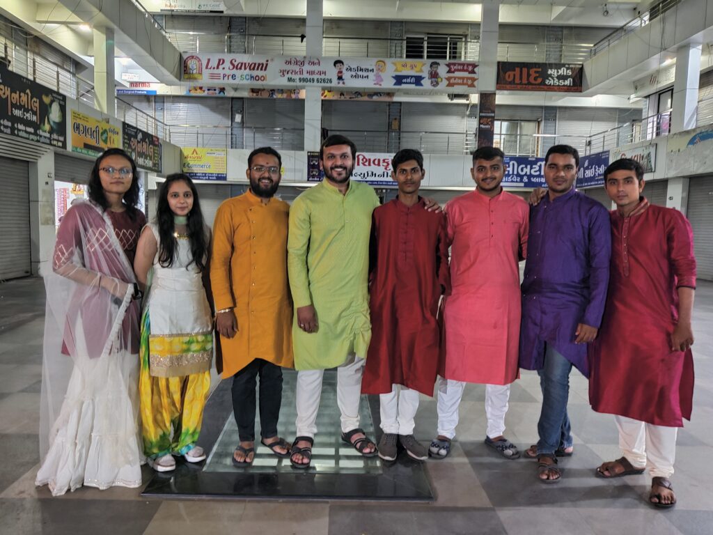 Flame Solren team members in festive kurtas and sarees